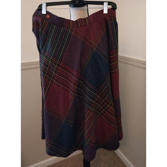 Vintage Eccobay Wool Blend Midi Skirt Size 10 - Picture 4 of 4